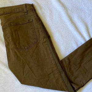 PRELOVED J BRAND STRETCH ARMY GREEN JEANS 27